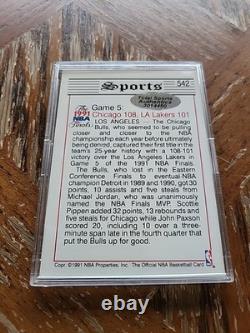 MICHAEL JORDAN 1991 NBA Hoops Finals #542 (HAND-SIGNED AUTOGRAPH) WithCOA (TSA)