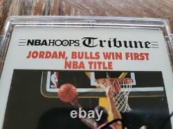 MICHAEL JORDAN 1991 NBA Hoops Finals #542 (HAND-SIGNED AUTOGRAPH) WithCOA (TSA)