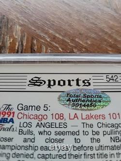 MICHAEL JORDAN 1991 NBA Hoops Finals #542 (HAND-SIGNED AUTOGRAPH) WithCOA (TSA)