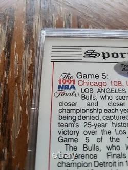 MICHAEL JORDAN 1991 NBA Hoops Finals #542 (HAND-SIGNED AUTOGRAPH) WithCOA (TSA)