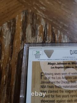 MICHAEL JORDAN 1991 Upper Deck Classic Confrontation #34 HAND-SIGNED AUTO WithCOA
