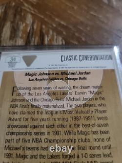 MICHAEL JORDAN 1991 Upper Deck Classic Confrontation #34 HAND-SIGNED AUTO WithCOA