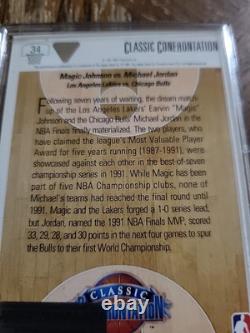 MICHAEL JORDAN 1991 Upper Deck Classic Confrontation #34 HAND-SIGNED AUTO WithCOA