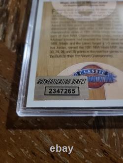 MICHAEL JORDAN 1991 Upper Deck Classic Confrontation #34 HAND-SIGNED AUTO WithCOA