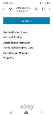 MICHAEL JORDAN 1991 Upper Deck Classic Confrontation #34 HAND-SIGNED AUTO WithCOA