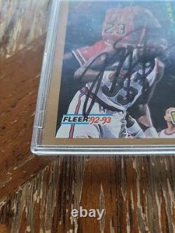 MICHAEL JORDAN 1992-93 Fleer Slam Dunk #273 HAND-SIGNED AUTO WithCOA VS Autographs