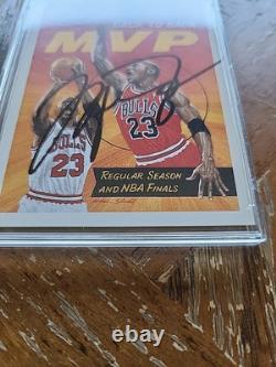 MICHAEL JORDAN 1992-93 U. D. Back To Back MVP #67 (HAND-SIGNED AUTO) WithCOA (TSA)