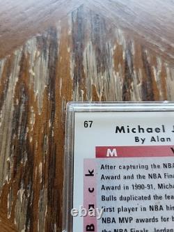 MICHAEL JORDAN 1992-93 U. D. Back To Back MVP #67 (HAND-SIGNED AUTO) WithCOA (TSA)