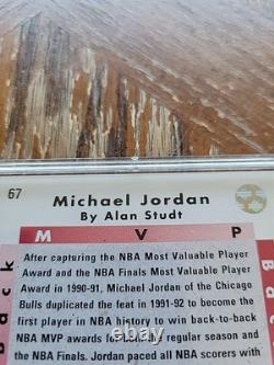 MICHAEL JORDAN 1992-93 U. D. Back To Back MVP #67 (HAND-SIGNED AUTO) WithCOA (TSA)