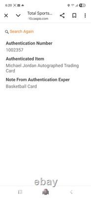 MICHAEL JORDAN 1992-93 U. D. Back To Back MVP #67 (HAND-SIGNED AUTO) WithCOA (TSA)