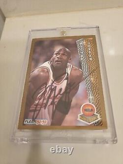 MICHAEL JORDAN 1992 Fleer NBA Award Winner #246 (HARD-SIGNED AUTO) WithCOA (AEU)