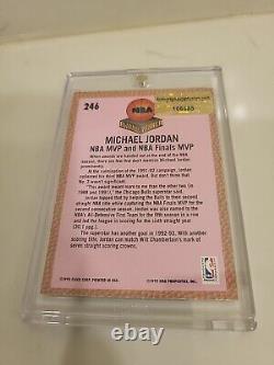 MICHAEL JORDAN 1992 Fleer NBA Award Winner #246 (HARD-SIGNED AUTO) WithCOA (AEU)