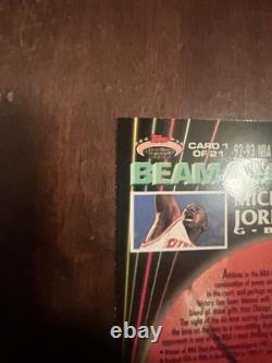 MICHAEL JORDAN 1992 TOPPS STADIUM CLUB #1 BEAM TEAM MEMBERS ONLY Dinged Corner