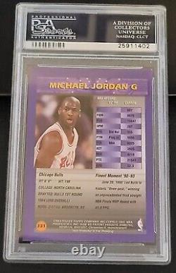 MICHAEL JORDAN 1994-95 FINEST BASKETBALL CARD #331 With COATING BULLS PSA 9 MINT