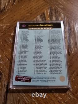 MICHAEL JORDAN 1995 UPPER DECK Checklist #210 (HAND-SIGNED AUTOGRAPH) WithCOA RCA