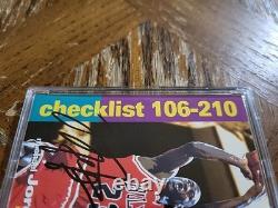 MICHAEL JORDAN 1995 UPPER DECK Checklist #210 (HAND-SIGNED AUTOGRAPH) WithCOA RCA