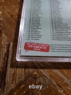 MICHAEL JORDAN 1995 UPPER DECK Checklist #210 (HAND-SIGNED AUTOGRAPH) WithCOA RCA
