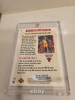 MICHAEL JORDAN 1996 Upper Deck Collector's Choice #25 HARD-SIGNED AUTO WithCOA TSA