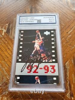 MICHAEL JORDAN 1998 Upper Deck Timeframe #68 (HAND-SIGNED AUTOGRAPH) WithCOA (RCA)