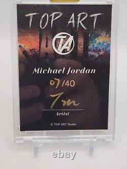 MICHAEL JORDAN Card #7 of ONLY 40 Made! Michael Jordan Basketball Card NBA Bulls