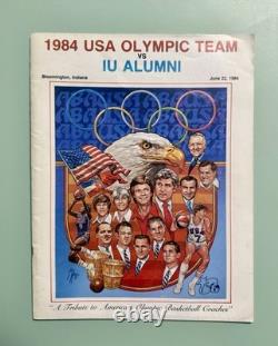 MICHAEL JORDAN Debut Program 1984 Team USA 1st Game vs ISIAH THOMAS 6/22/84