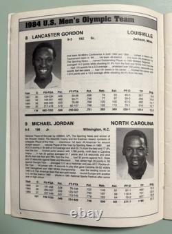 MICHAEL JORDAN Debut Program 1984 Team USA 1st Game vs ISIAH THOMAS 6/22/84