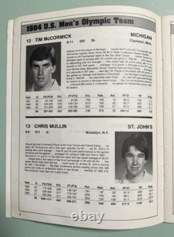 MICHAEL JORDAN Debut Program 1984 Team USA 1st Game vs ISIAH THOMAS 6/22/84