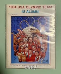 MICHAEL JORDAN Debut Program 1984 Team USA 1st Game vs ISIAH THOMAS 6/22/84