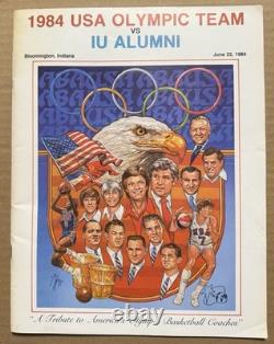 MICHAEL JORDAN Debut Program RC 1984 Olympics Basketball Team USA 6/22/84