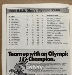 MICHAEL JORDAN Debut Program RC 1984 Olympics Basketball Team USA 6/22/84