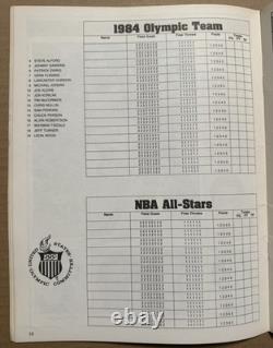 MICHAEL JORDAN Debut Program RC 1984 Olympics Basketball Team USA 6/22/84