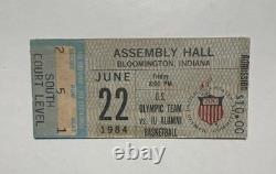MICHAEL JORDAN Debut Ticket RC 1984 Olympics Basketball Team USA 6/22/84