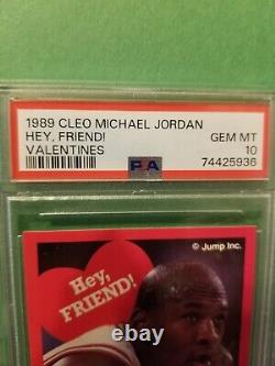 MICHAEL JORDAN GEM MINT 10 PSA Cleo 1989 BASKETBALL HOLIDAY GIFT FREE SHIPPING