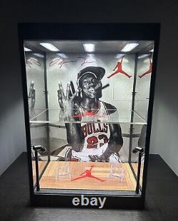MICHAEL JORDAN PSA/BGS Card LED sports card display case Chicago Bulls HOF