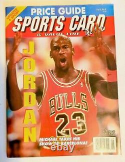 MICHAEL JORDAN (RARE) 1992 Sports Card & Value Line Review Magazine with Cards