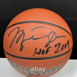 MICHAEL JORDAN SIGNED AUTOGRAPHED HOF'09 CHICAGO BULLS BASKETBALL With HOLO COA