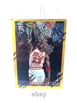 MICHAEL JORDAN SP RARE GOLD 1996-97 TOPPS FINEST #291 WithPROTECTIVE SEAL COATING