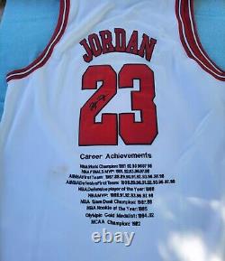 MICHAEL JORDAN STITCHED AUTO JERSEY LOT of 4 (STAINED BIG DI$COUNT)