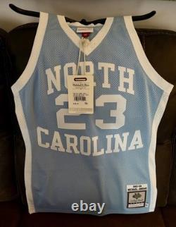 MITCHELL & NESS MICHAEL JORDAN jersey $300 new NORTH CAROLINA BlueJERSEYNWT