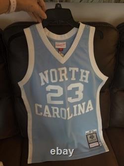 MITCHELL & NESS MICHAEL JORDAN jersey $300 new NORTH CAROLINA BlueJERSEYNWT