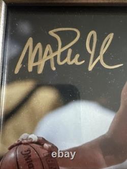 Magic Johnson Auto Lakers Signed 8x10 Framed Photo Michael Jordan PSA Authentici