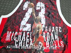 Majestic NBA Chicago Bulls Michael Jordan #23 Jersey Mens Sz 54 Vtg Red RARE