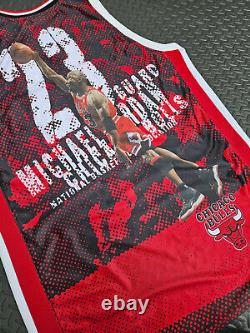 Majestic NBA Chicago Bulls Michael Jordan #23 Jersey Mens Sz 54 Vtg Red RARE