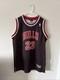 Men's Nike Michael Jordan #23 Chicago Bulls Jersey Black Pinstripe Sz 50 NWOT