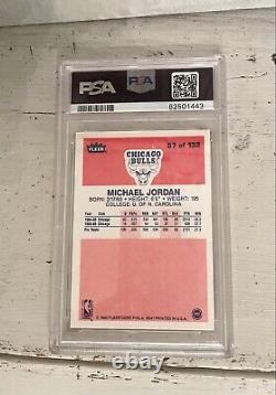 Michael Jordan 1986-87 Fleer RC Rookie Card # 57 PSA 8.5 Beautiful Card Low Pop