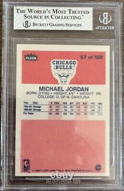 Michael Jordan 1986 Fleer Rookie #57 BGS 6