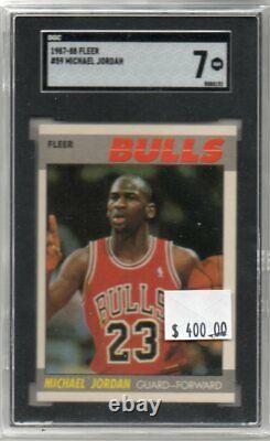 Michael Jordan 1987-88 Fleer #59 Bulls SGC 7