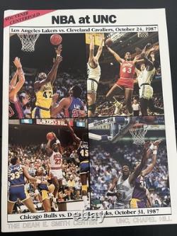 Michael Jordan 1987 NBA Program Two Games Played At Chapel Hill Mint