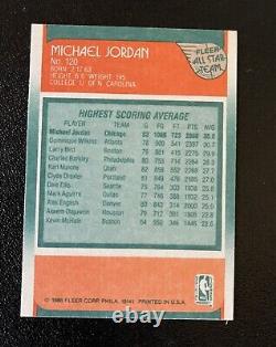 Michael Jordan 1988-89 Fleer All Star Team #120 CHICAGO BULLS Basketball Card