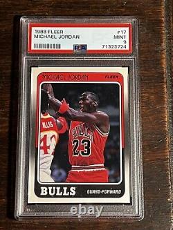Michael Jordan 1988 Fleer Card #17 PSA 9